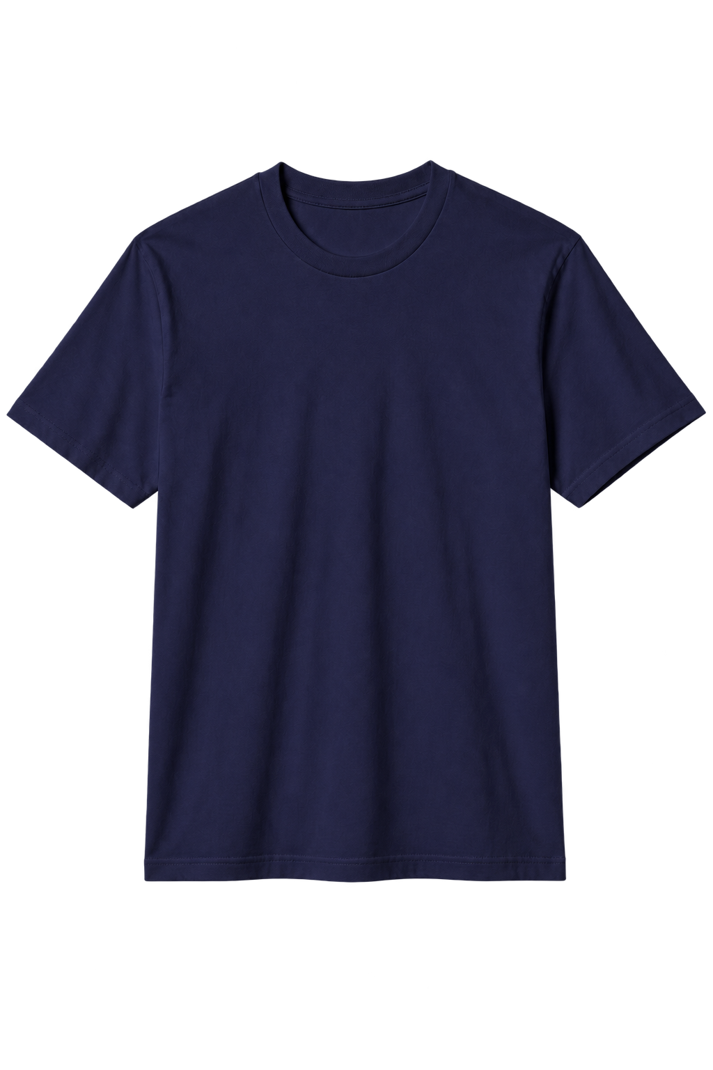Santorini navy T-shirt with a small embroidered destination wordmark